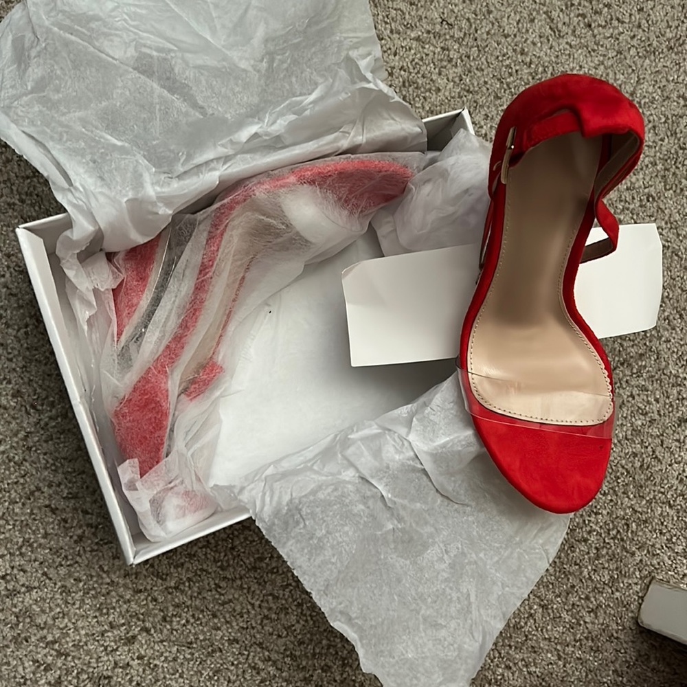Red sandals
